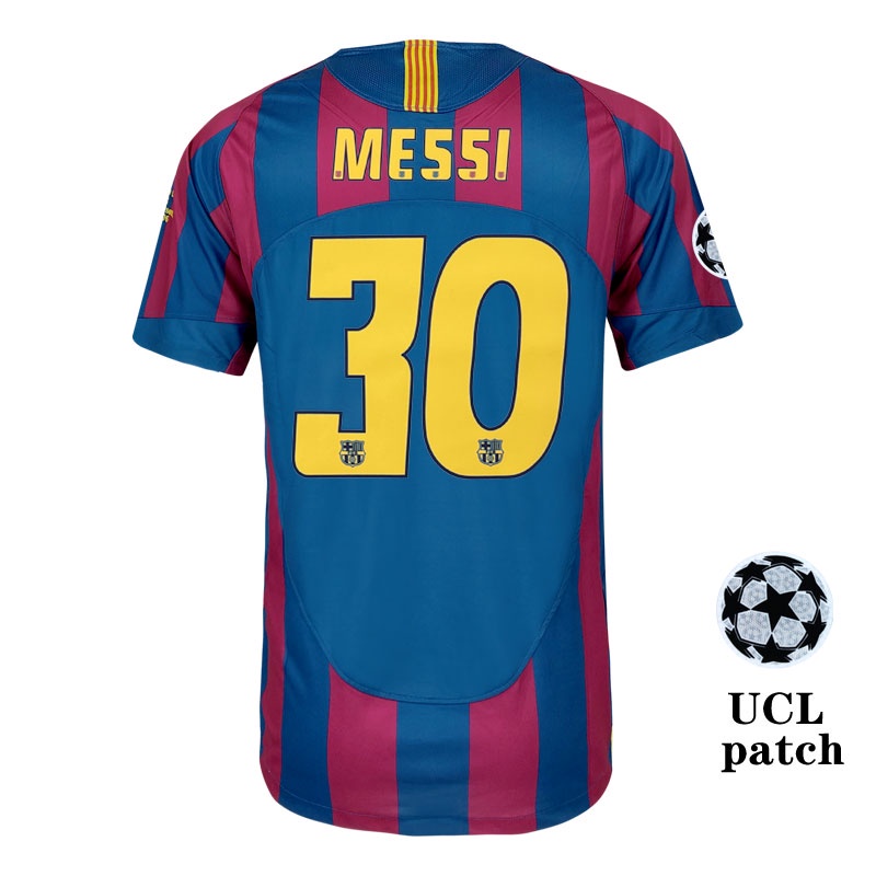 Áo Thun Đá Banh Tuyển Barcelona 2005-06 S-XXL 10 Ronaldo 30 MESSI