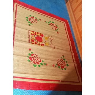 chiếu cói in hoa 1.6x2m chiếu cói Thái Bình
