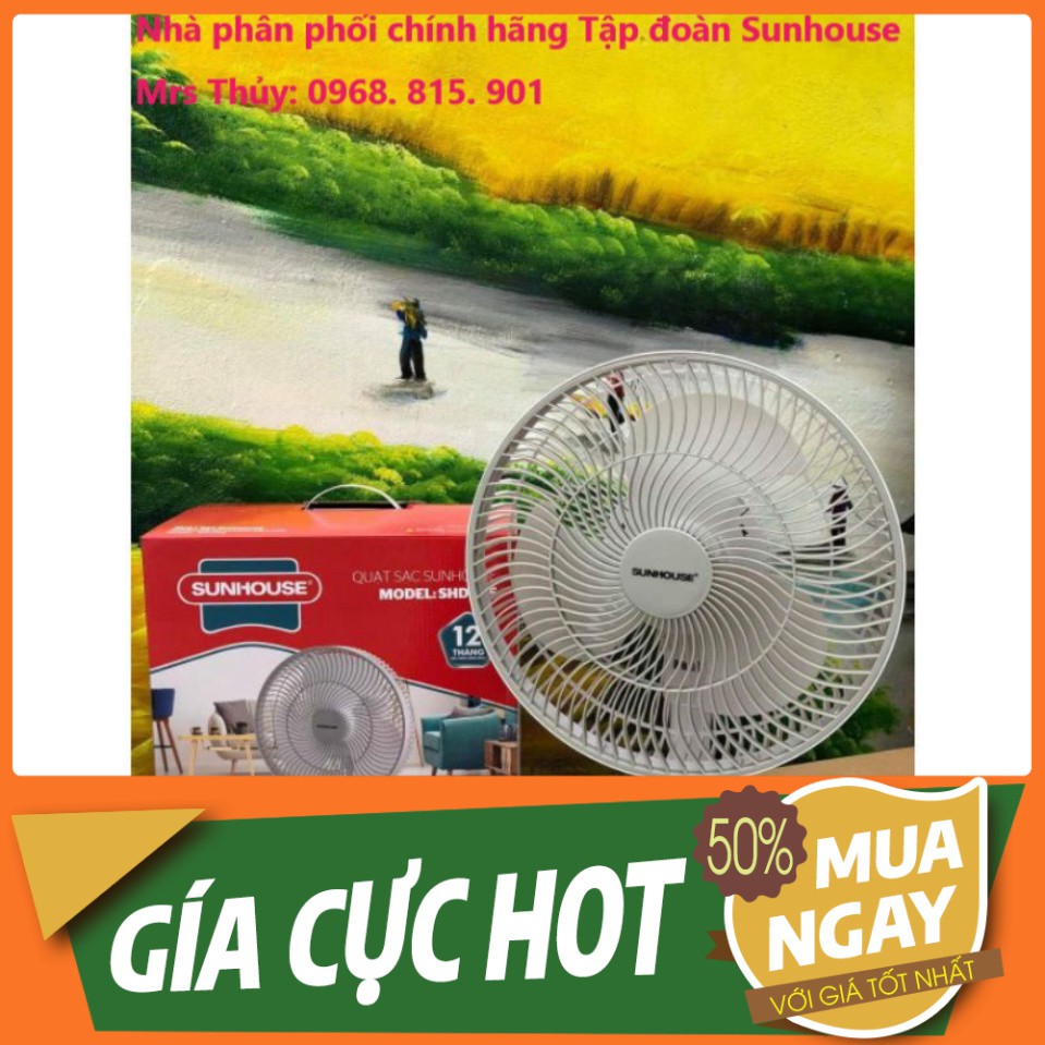 Quạt tích điện Sunhouse SHD7115 Chính hãng