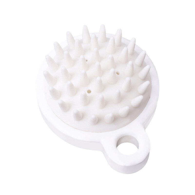 1PC Lược massage da đầu màu trắng làm sạch và chăm sóc chân tóc Lược massage da đầu