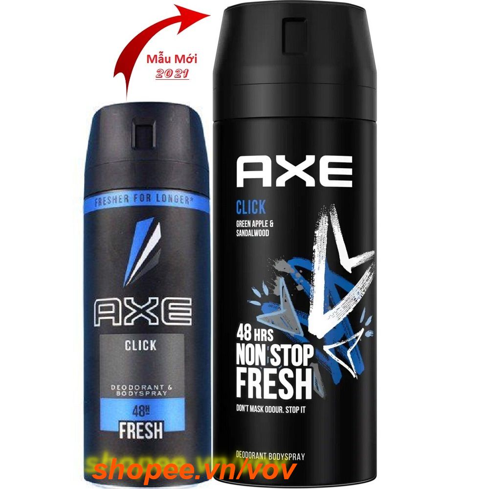 Xịt Khử Mùi 150Ml Axe Non Stop Click, Vov Cung Cấp & Bảo Trợ.