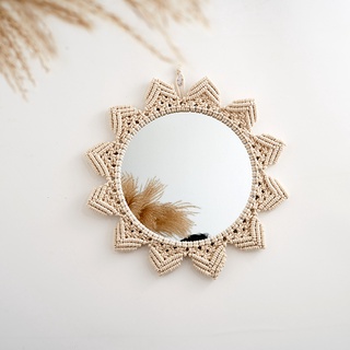 Gương treo tường trang trí macrame