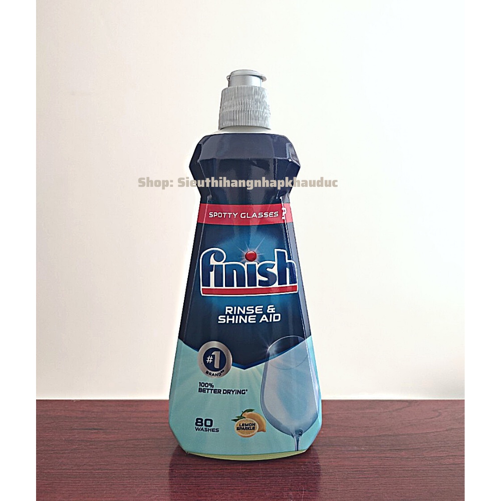 Dầu bóng Finish chai 400ml Hương chanh