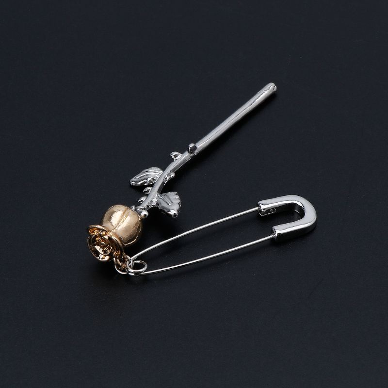 Bông Tai Dài Hình Ghim Cài Bằng Thép Không Gỉ Thời Trang DIY