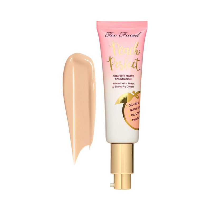 Mẫu thử Bảng 4 Màu Kem Nền Lì Kiềm Dầu Too Faced Peach Perfect Sample