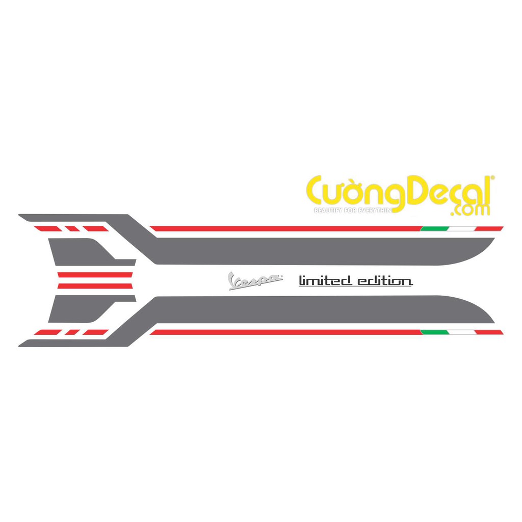Tem xe Decal Sticker Vespa Sprint Primavera LE 2021