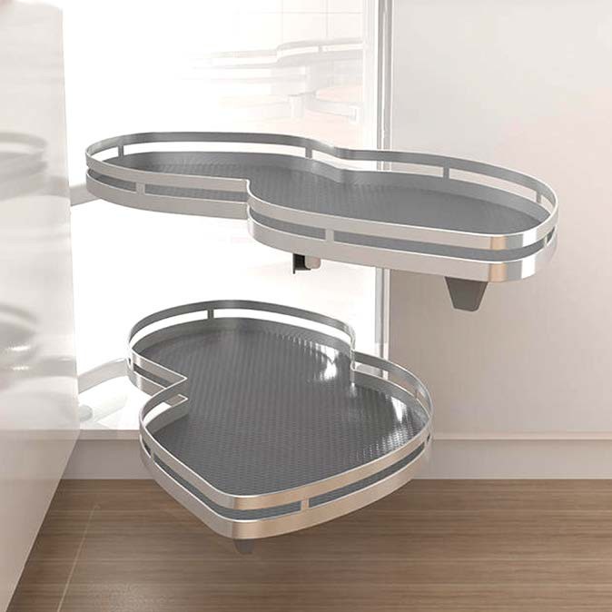 GARIS - Hệ mâm xoay thông minh mở 3/4/ hình lá, nan vuông phủ nano 5 lớp GS03