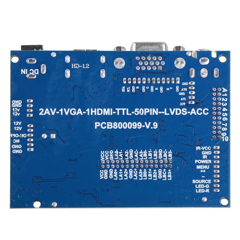 Bảng Mạch Điều Khiển Màn Hình LCD TTL LVDS VGA 2AV 50P Cho AT070TN90