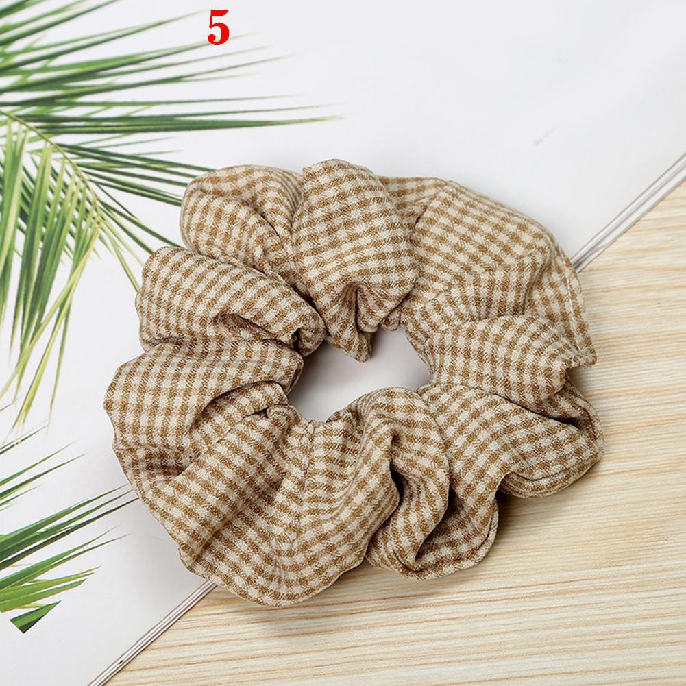 Dây buộc tóc kẻ sọc ca rô thời trang nữ | BigBuy360 - bigbuy360.vn