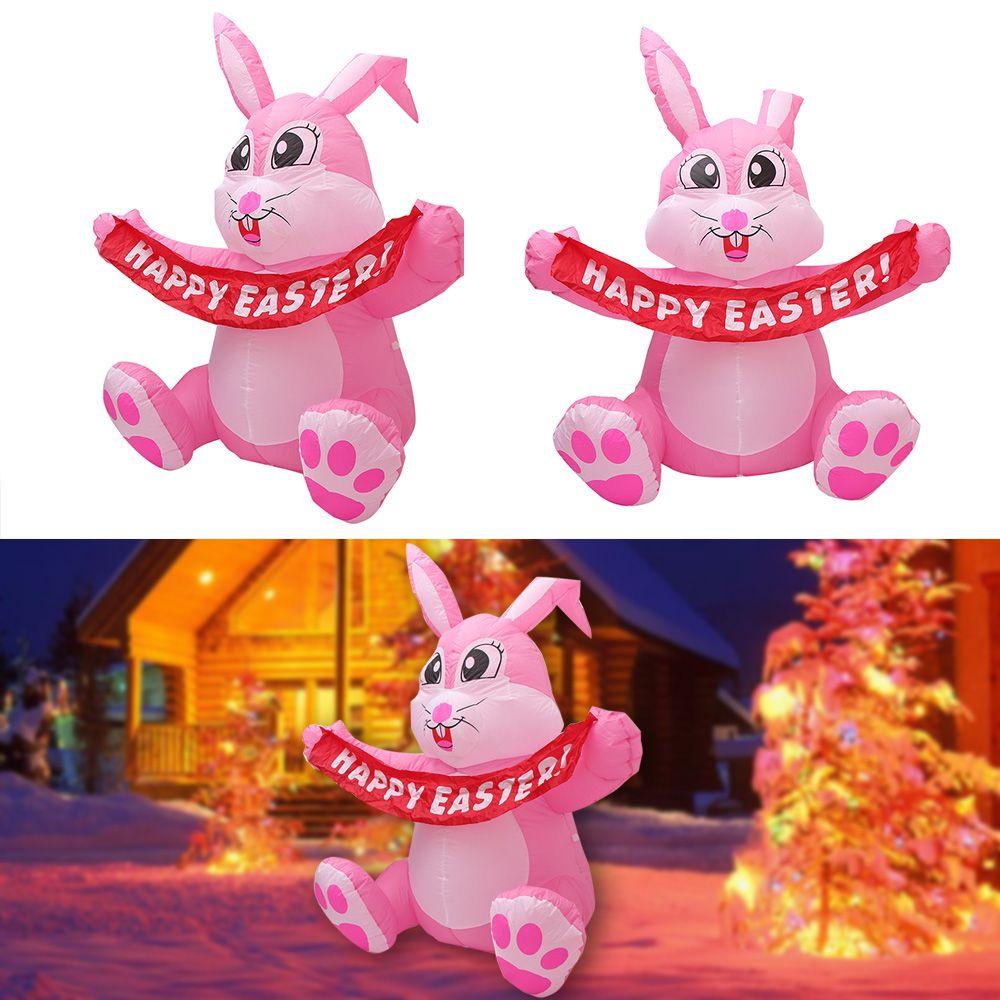 Thỏ Bơm Hơi Kích Thước 1 5Ft Dùng Trang Trí Lễ Phục Sinh