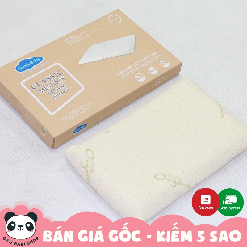 FREE SHIP !!! Gối trẻ em vỏ sợi Cotton hữu cơ Organic Comfy Baby