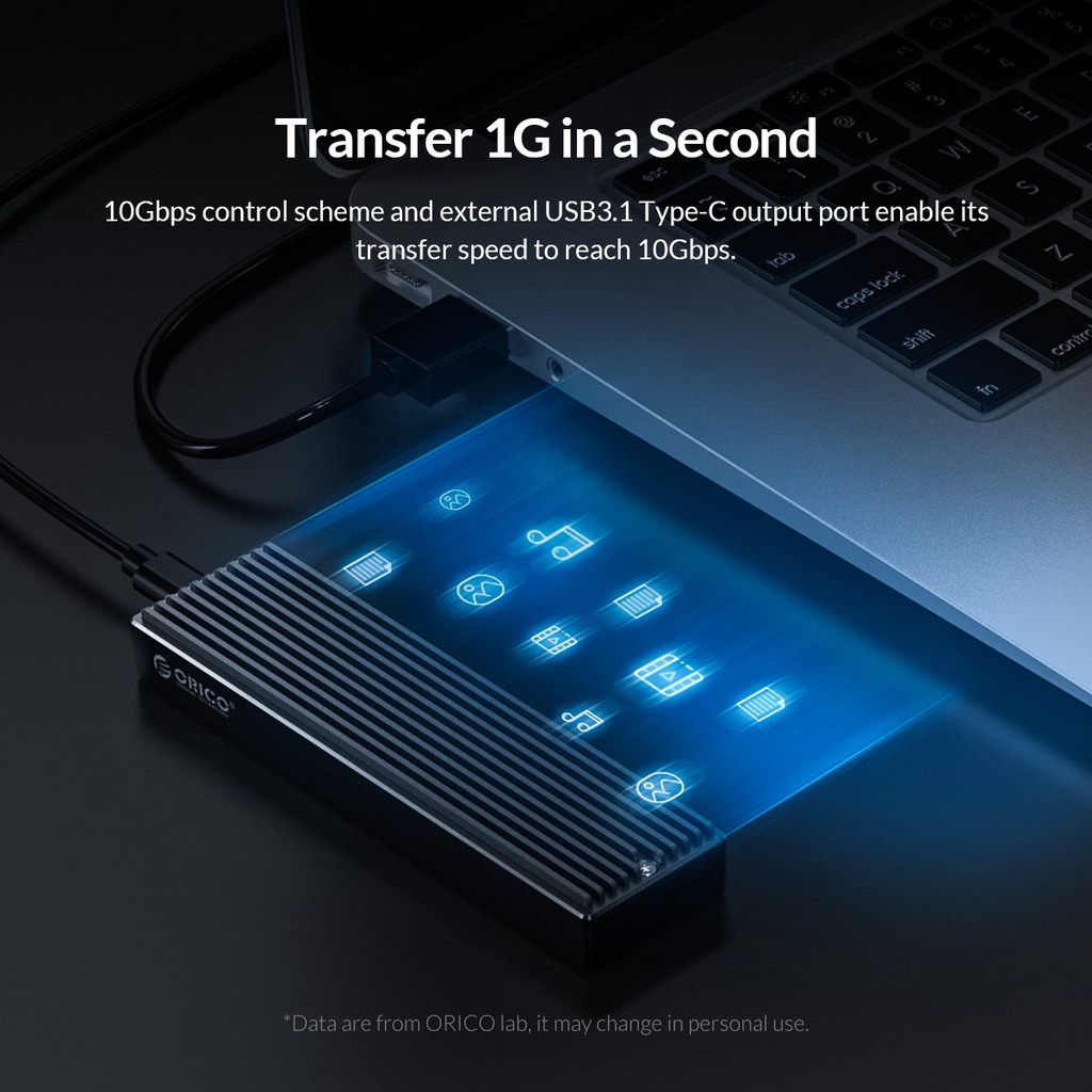 ORICO Box NVME M.2 PCIe NVMe USB3.1 type-C tản nhiệt nhôm cao cấp NVME Box NGFF Box Vỏ Ổ Đĩa Cứng NGFF M2 SSD NVME USB Type C Gen2 10Gbps PCIe SSD M2 SATA NGFF 5Gbps M.2 NVME M.2 SSD