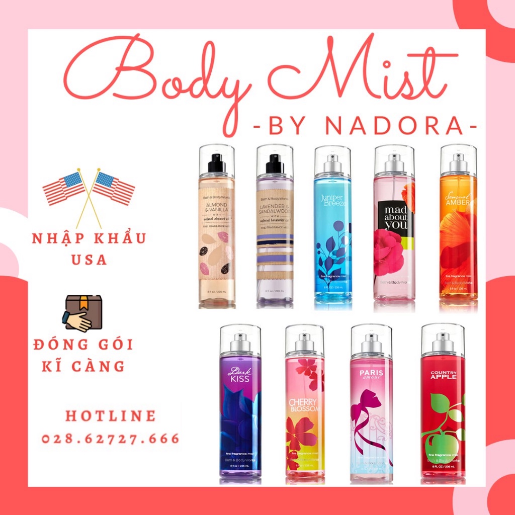 Xịt Thơm Toàn Thân Bath & Body Works - 236ml