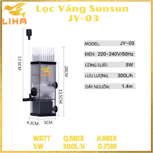 Lọc Váng Sunsun JY02 JY-03 - Lọc Váng Cho Hồ Cá Cảnh