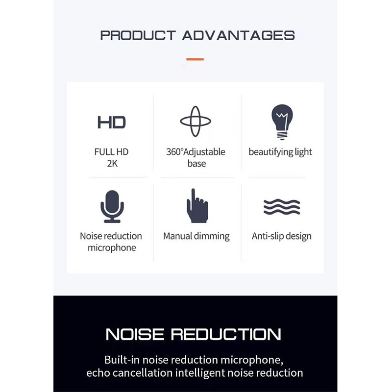 Webcam Hd 1080p 2k Có Micro Cho Máy Quay 360 Độ | BigBuy360 - bigbuy360.vn