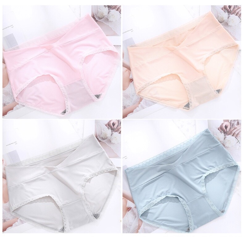 Quần Lót Bầu Nữ Đúc Su thun lạnh thông hơi cao cấp không đường may mềm mại kháng khuẩn QL9911