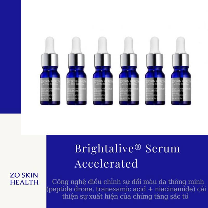 Tinh chất mờ nám trắng sáng da ZO Brightalive Serum Accelerated 8ml