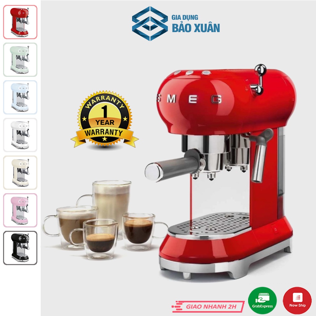 Máy pha cà phê tự động SMEG Espresso ECF01 nhiều màu