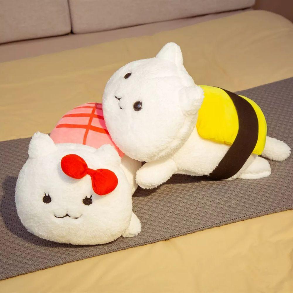 REBUY1 Gối Nhồi Bông Hình Mèo Hoạt Hình Sushi Trang Trí Phòng Ngủ Cho Bé