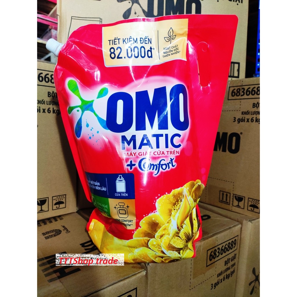 [Hoả Tốc] Nước Giặt OMO cho máy TINH DẦU THƠM trọng lượng từ 2kg đến 3.6kg