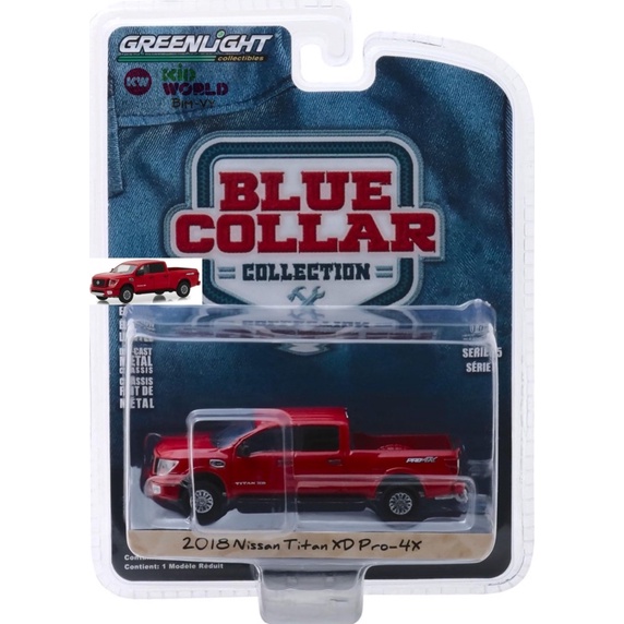 Xe mô hình GreenLight Blue Collar Collection Series 5 Bán tải 2018 Nissan Titan XD Pro-4X 35120-F.