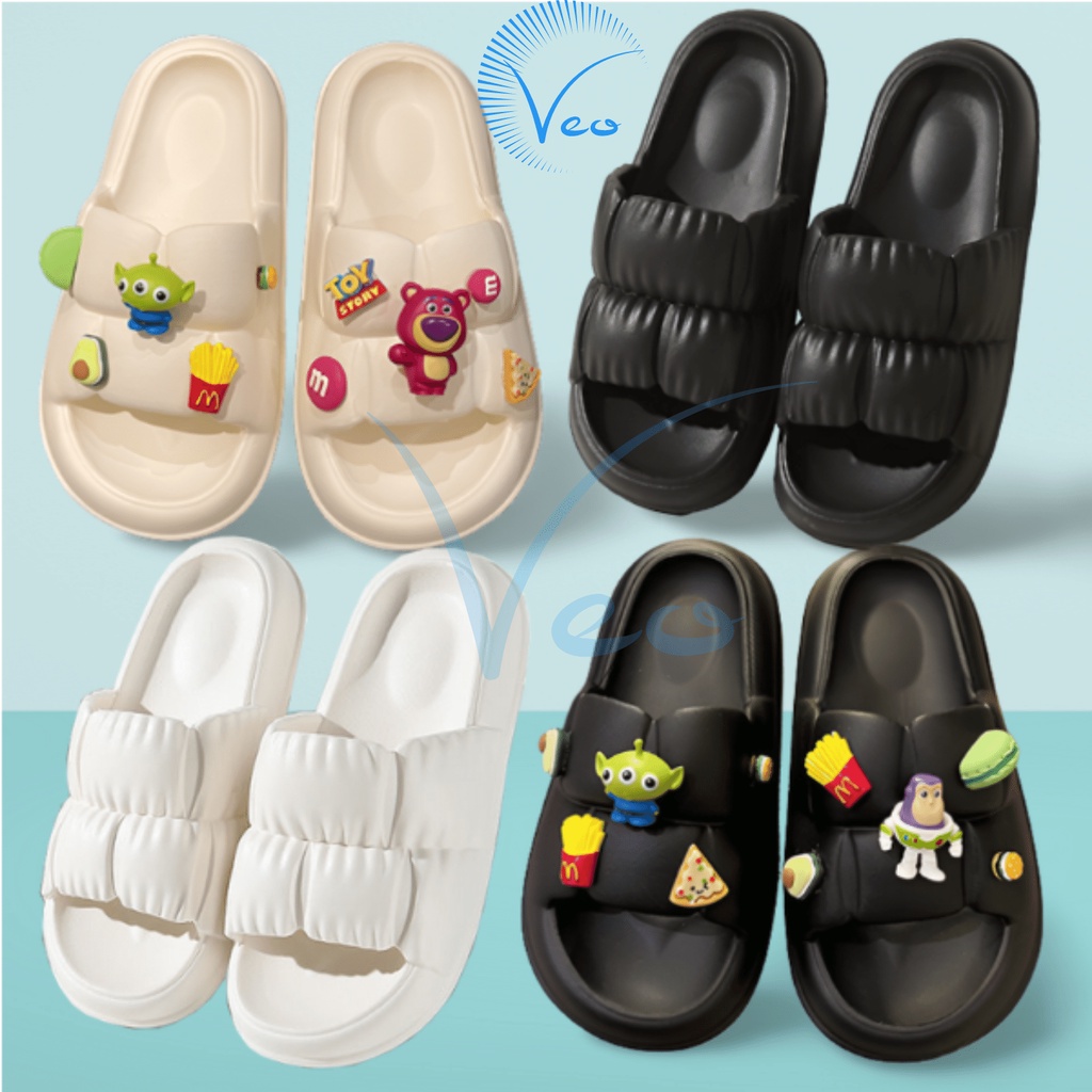 Dép bánh mì nữ, dép đế độn siêu nhẹ chất liệu EVA size kép 36-41-VeoStore
