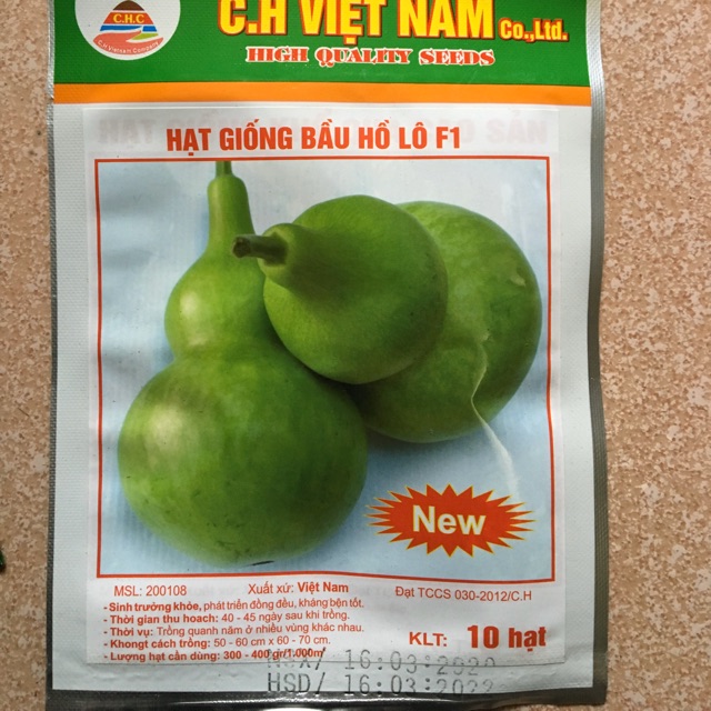 HẠT GIỐNG BẦU HỒ LÔ