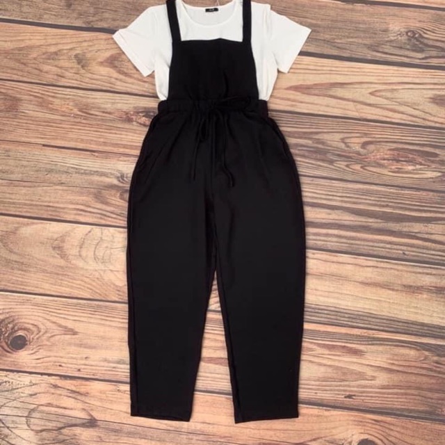 Quần yếm chất vải đũi mềm mát