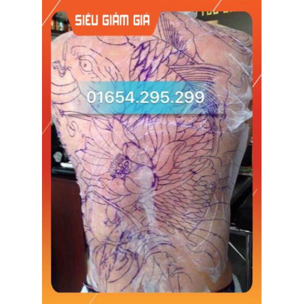 Set 10 tờ giấy mỏng scan hình xăm hàng có sẵn