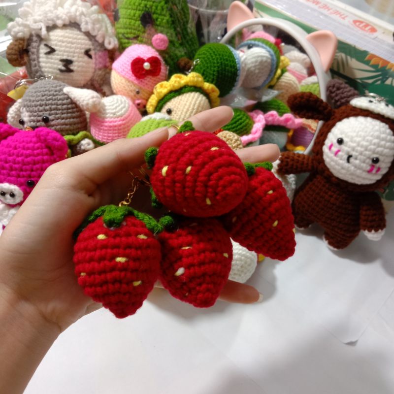 MÓC KHOÁ DÂU TÂY LEN HANDMADE