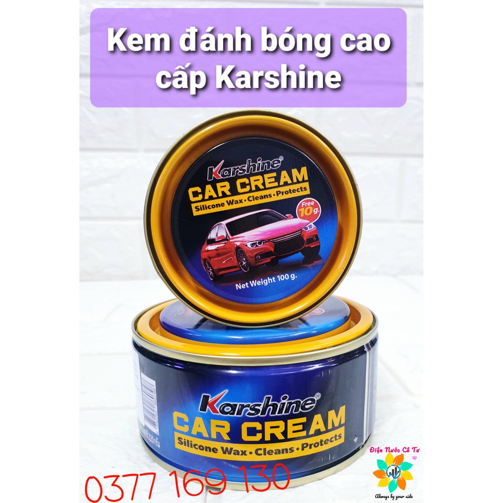 Cana đánh bóng Karshine car cream 100gr-220gr, Cana thái đỏ100gr-220gr