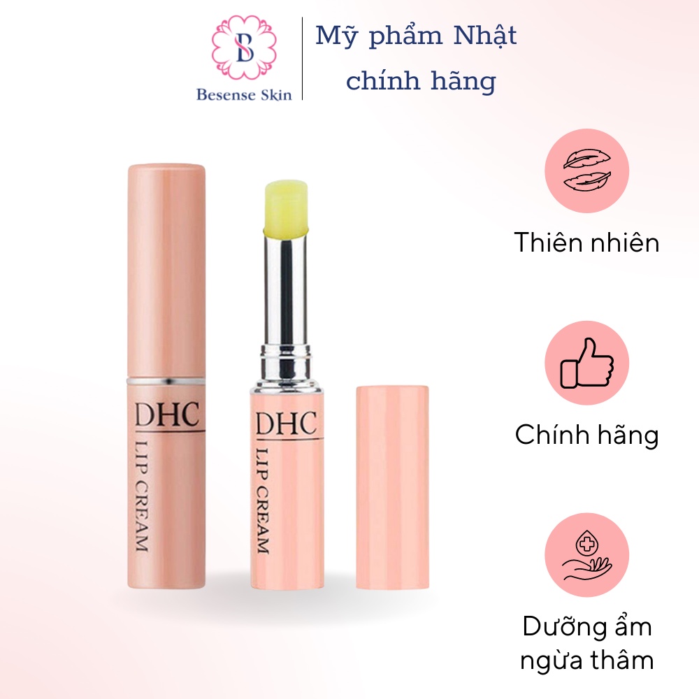 Son dưỡng môi DHC Lip Cream không màu dưỡng ẩm ngừa thâm môi 1,5g