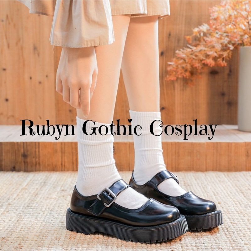 [CÓ SẴN] 🍁 Giày búp bê lolita quai dán vintage cosplay học sinh Nhật Bản 🍁 ( | BigBuy360 - bigbuy360.vn