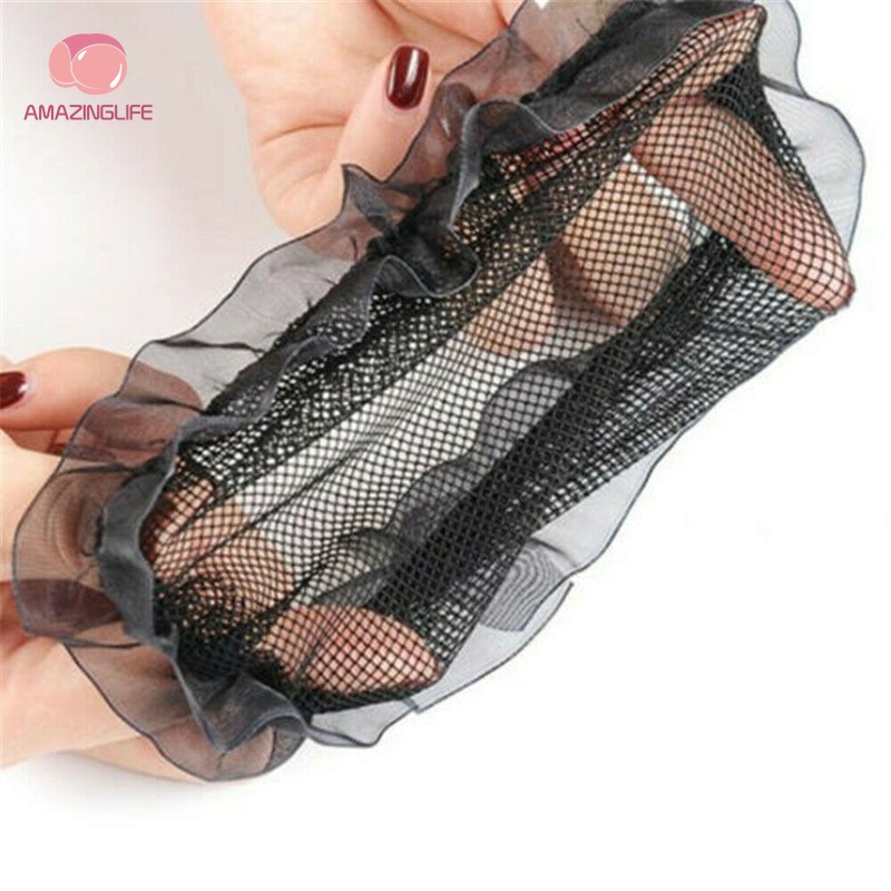 Lưới Búi Tóc Đàn Hồi Màu Đen Cho Nữ 30/50/60Cm