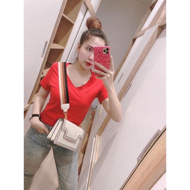 [Mã 11FASHIONSALE1 giảm 10K đơn 50K] [RẺ VÔ ĐỊCH Áo Thun Cổ Tim Siêu Hot (Sỉ Áo Gap) | BigBuy360 - bigbuy360.vn