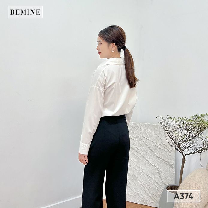 Áo sơ mi form rộng túi ngực BEMINE A374TRANG