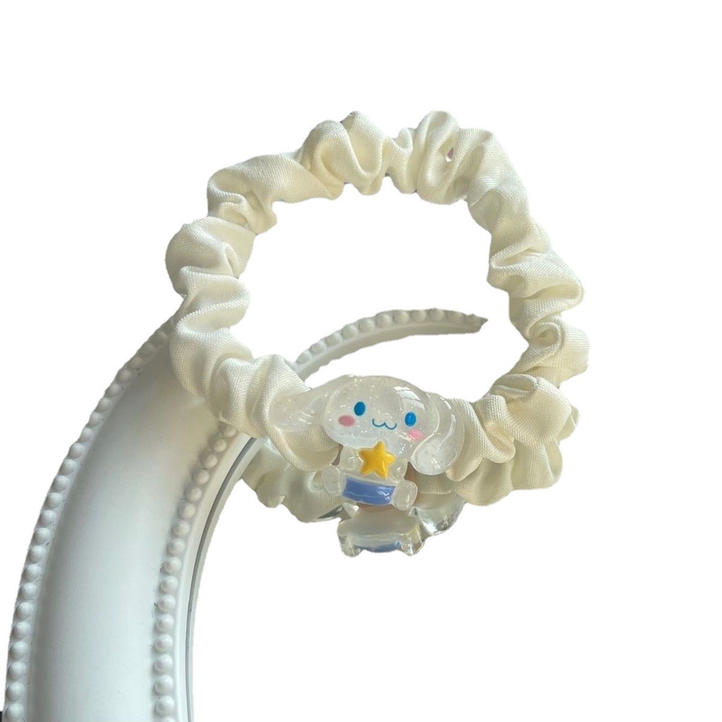 Dây Buộc Tóc Cao Su Hình Chú Chó Cinnamon Phong Cách Hoạt Hình Dễ Thương