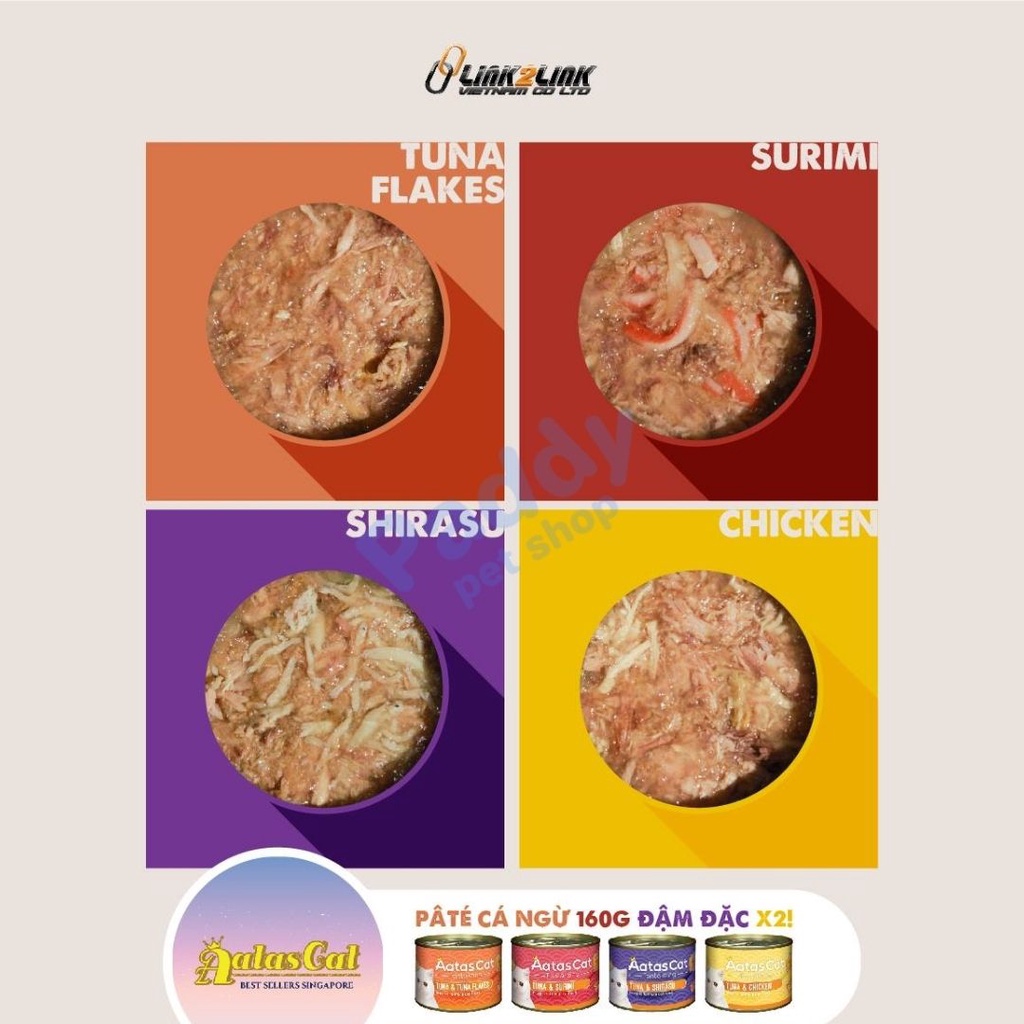 Pate AATAS SuperFood Cho Mèo Mọi Lứa Tuổi