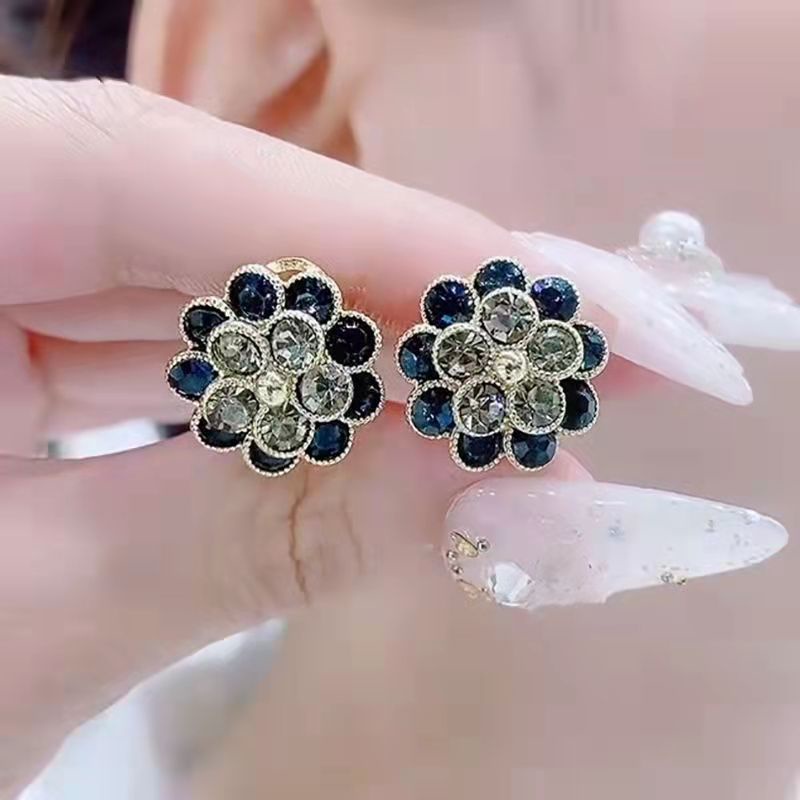 Bông Tai Mạ Bạc 925 Hình Hoa Hướng Dương Đính Đá Zircon Cao Cấp Thời Trang Năm 2023