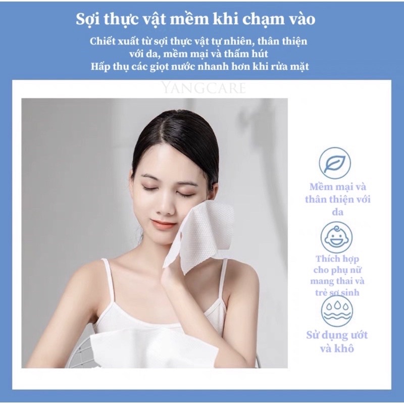 Khăn lau mặt khô tẩy trang ANIMERY đa năng dùng 1 lần nội địa trung