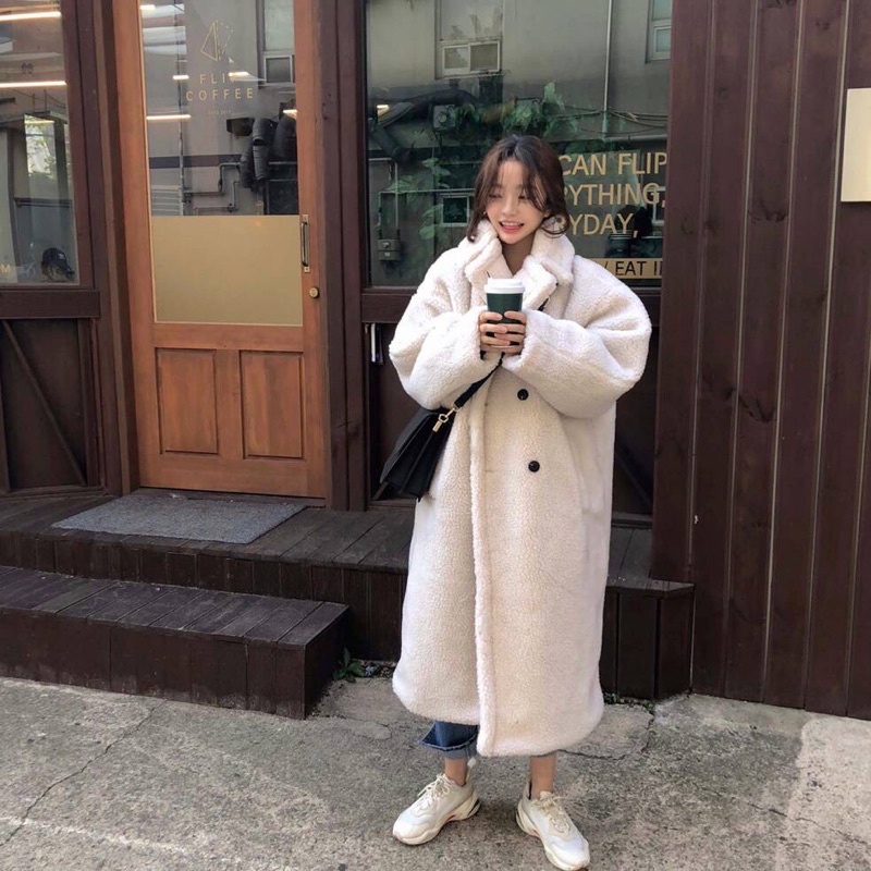 ÁO KHOÁC LÔNG DÁNG DÀI ULZZANG