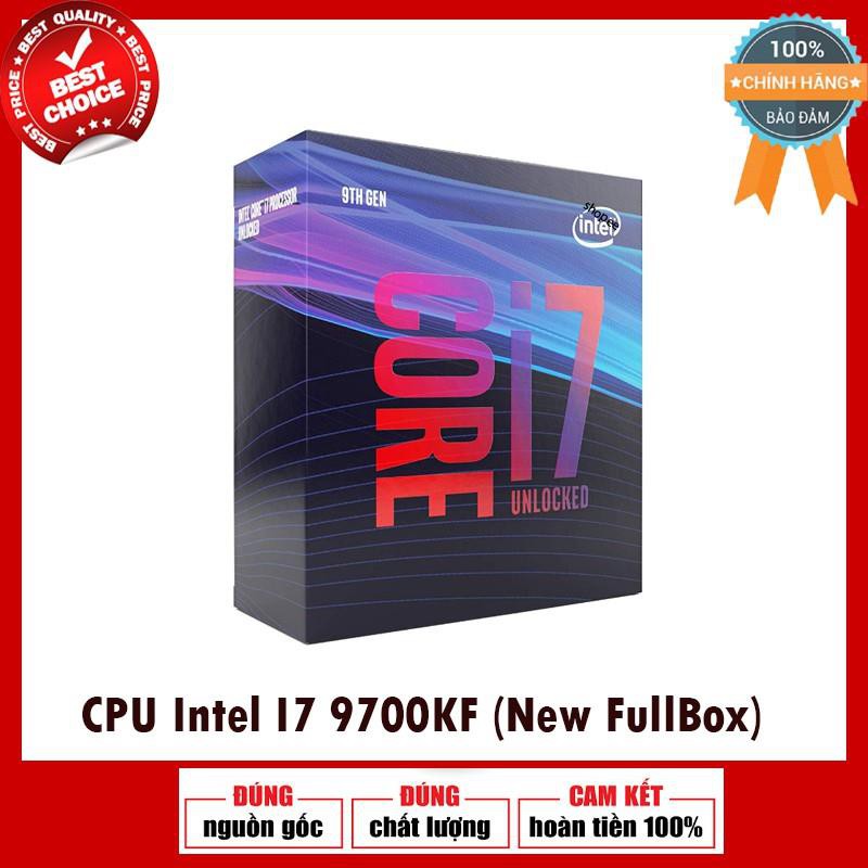 Bộ vi xử lý / CPU Intel Core i7-9700KF (3.6GHz turbo up to 4.9GHz, 8 nhân 8 luồng, 12MB Cache, 95W) | BigBuy360 - bigbuy360.vn