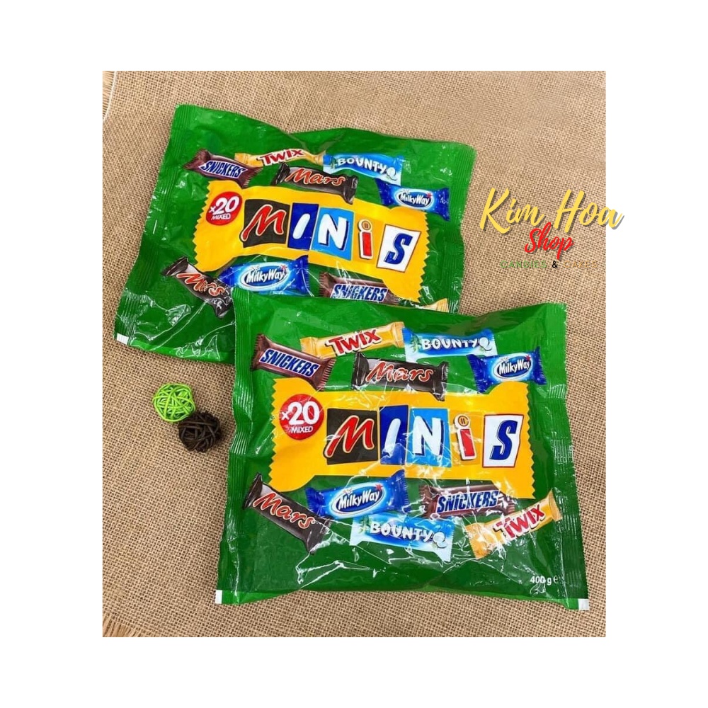 Tổng hợp kẹo Sô-Cô-La và kẹo hoa quả của GUT & GÜNSTIG Coco Island Mini- Kokosschokoriegel 400g - MADE IN GERMANY