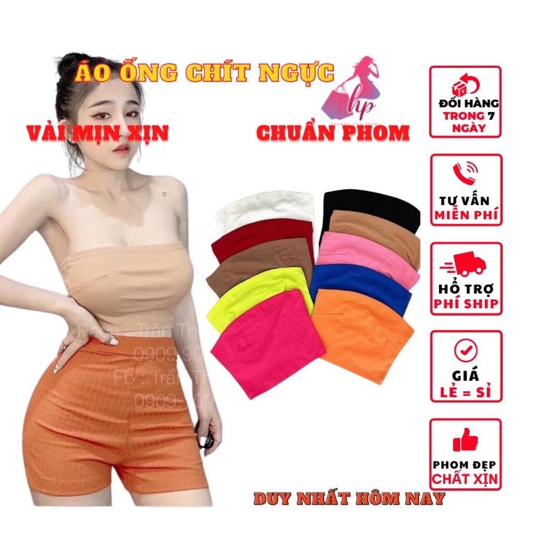 Áo ống áo thun croptop không tay trơn mẫu mới hót thời trang 2020