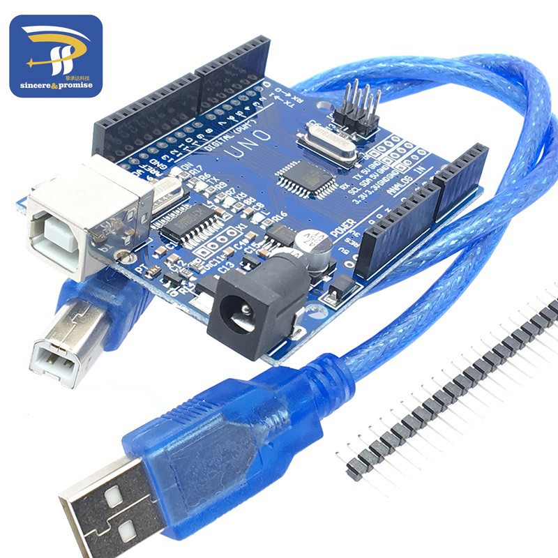 Bảng mạch phát triển UNO R3 (CH340G) MEGA328P cho Arduino UNO R3 với cáp USB ATMEGA328P-AU