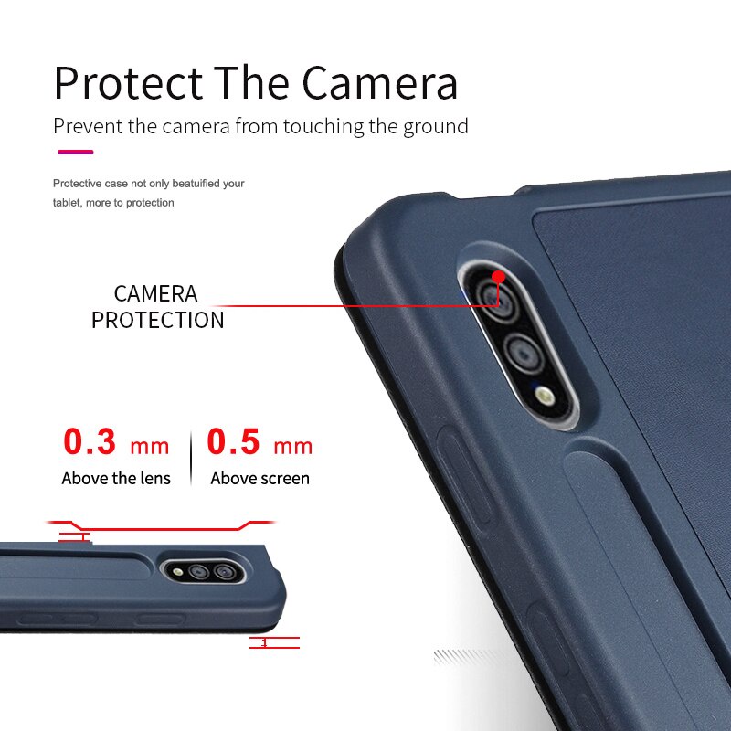 Dllencase Bao da máy tính bảng nam châm có ngăn đựng bút cho Samsung Galaxy Tab S7 T870 11 2020 Tab S7+ T970 12.4 A115