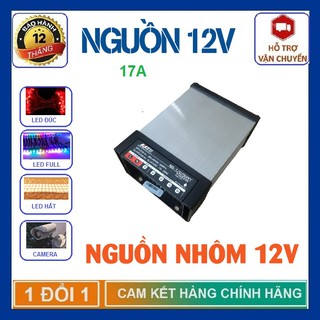 Nguồn nhôm 12v 17a ngoài trời - nguồn led 12v