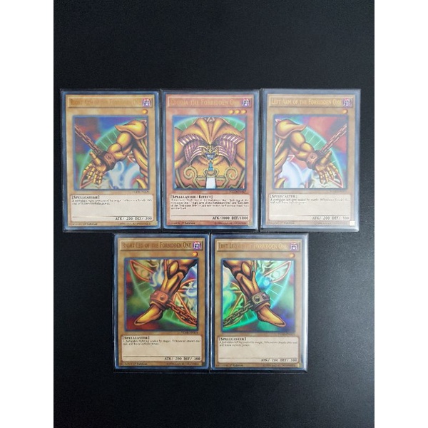 1 sét 5 lá thẻ bài Exodia the Forbidden One - YGLD - Ultra Rare - 1st Edition