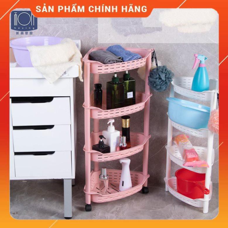 CHÍNH HÃNG -  Kệ góc nhựa 4 tầng đựng gia vị nhà bếp đa năng No 2398 ,kệ đựng gia vị trong tủ bếp,để đồ phòng tắm