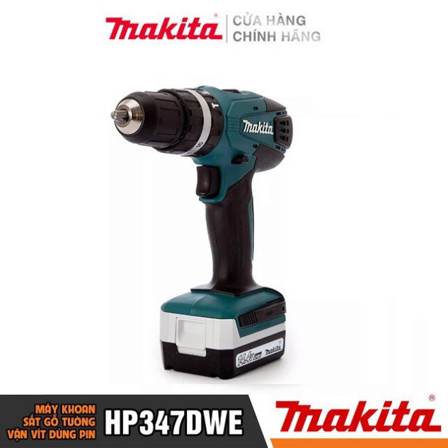 [Chính Hãng] Máy Khoan Bắt Vít Dùng Pin Makita HP347DWE (14.4V-1.5AH)